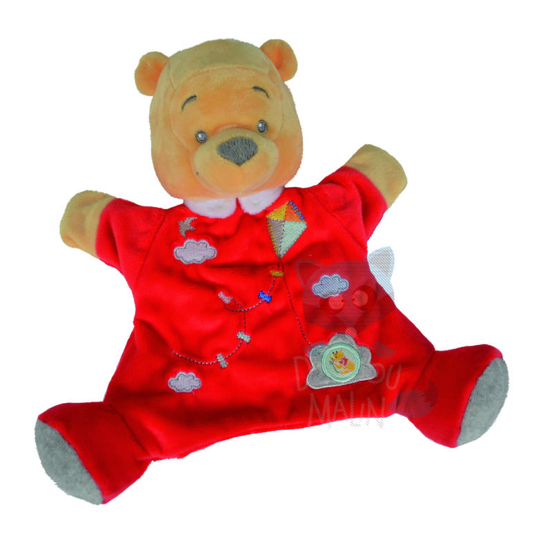  baby comforter winnie pooh handpuppet red cloud 